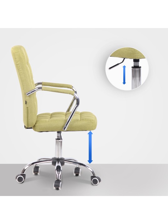 Silla de oficina Terni tela, verde
