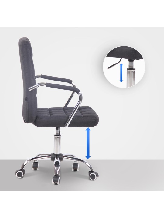 Silla de oficina Terni tela, negro Silla de oficina Terni tela, negro