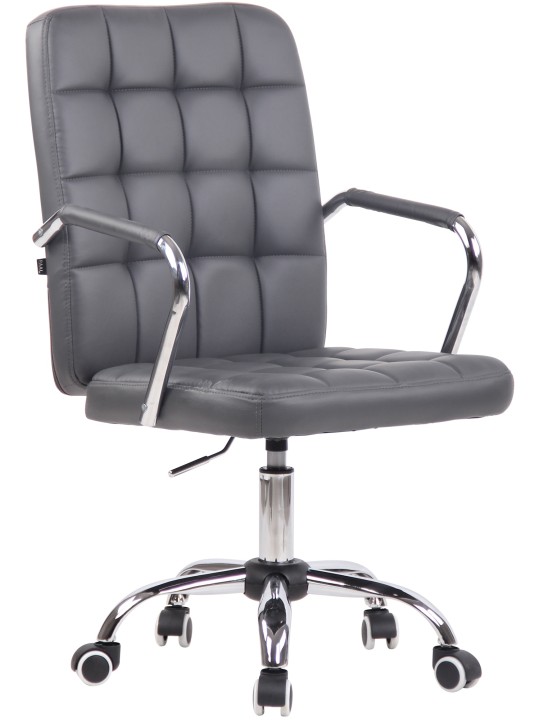Silla de oficina Terni piel sintética, gris Silla de oficina Terni piel sintética, gris