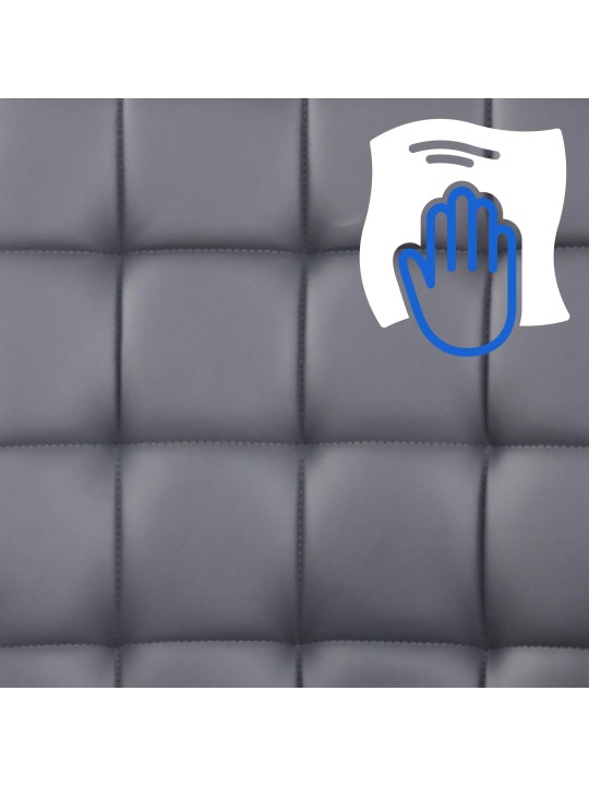 Silla de oficina Terni piel sintética, gris Silla de oficina Terni piel sintética, gris