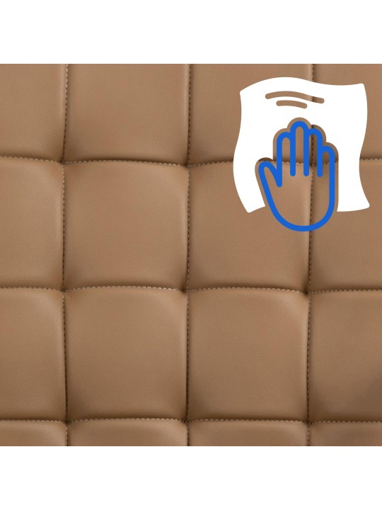 Silla de oficina Terni piel sintética, marrón claro Silla de oficina Terni piel sintética, marrón claro