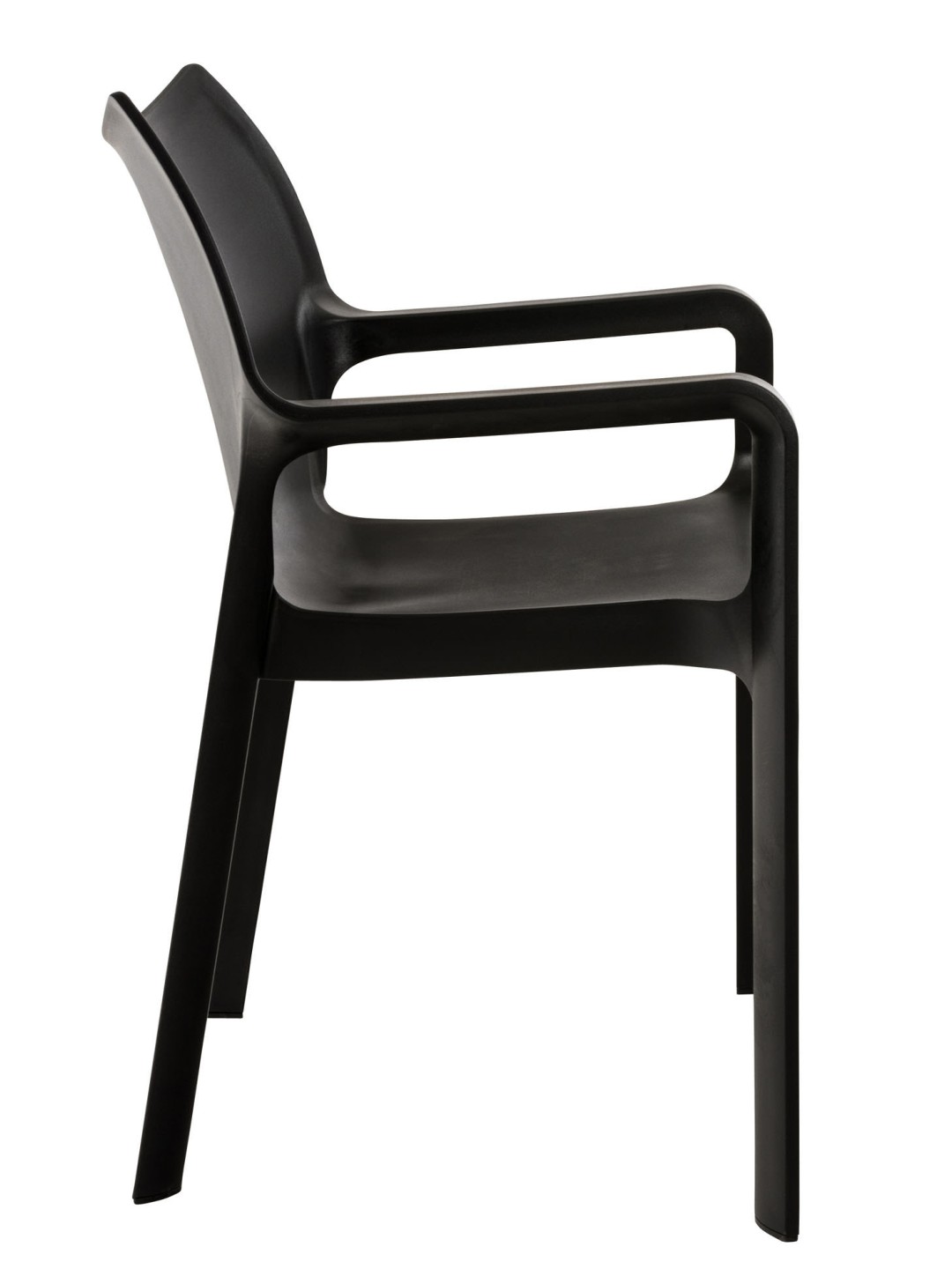 Conjunto de 4 sillas Diva, negro