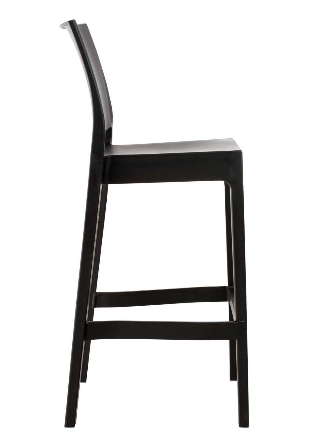 Juego de 4 taburetes de bar Maya, negro