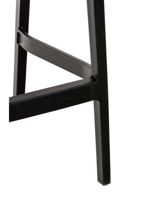 Juego de 4 taburetes de bar Maya, negro Juego de 4 taburetes de bar Maya, negro