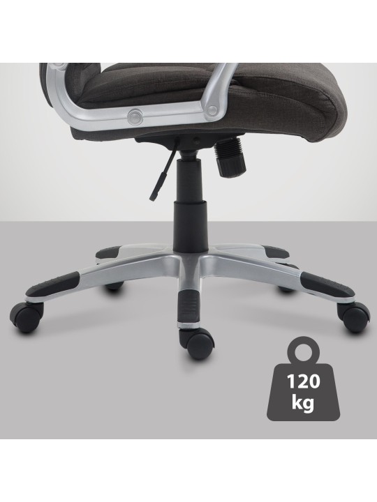 Silla de oficina Texas V2 tela, gris oscuro Silla de oficina Texas V2 tela, gris oscuro