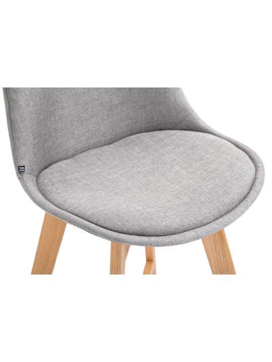 Taburete de bar Cannes tela Natura, gris