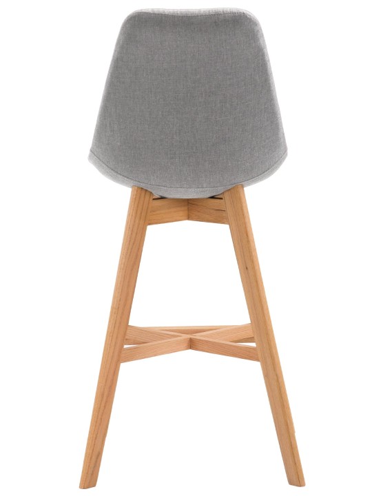 Taburete de bar Cannes tela Natura, gris