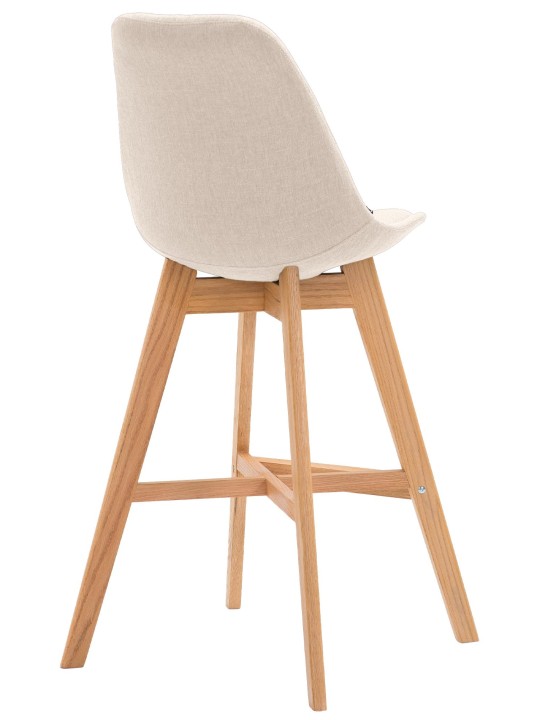 Taburete de bar Cannes tela Natura, crema