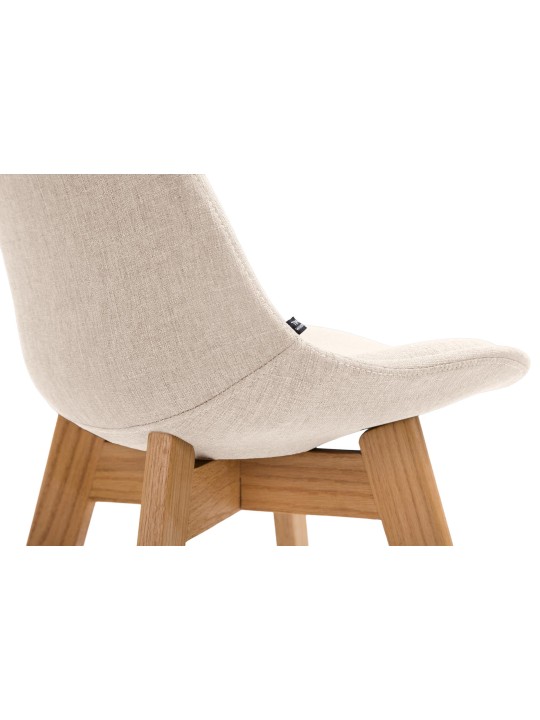 Taburete de bar Cannes tela Natura, crema