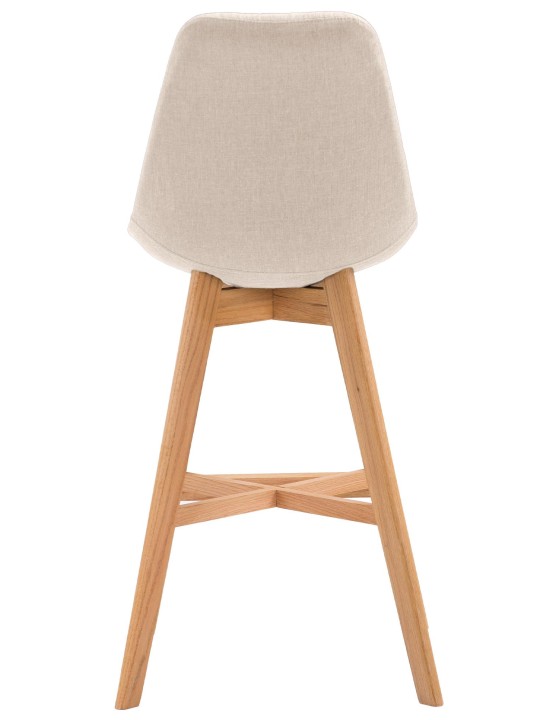 Taburete de bar Cannes tela Natura, crema