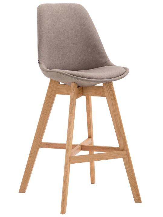 Taburete de bar Cannes tela Natura, taupe