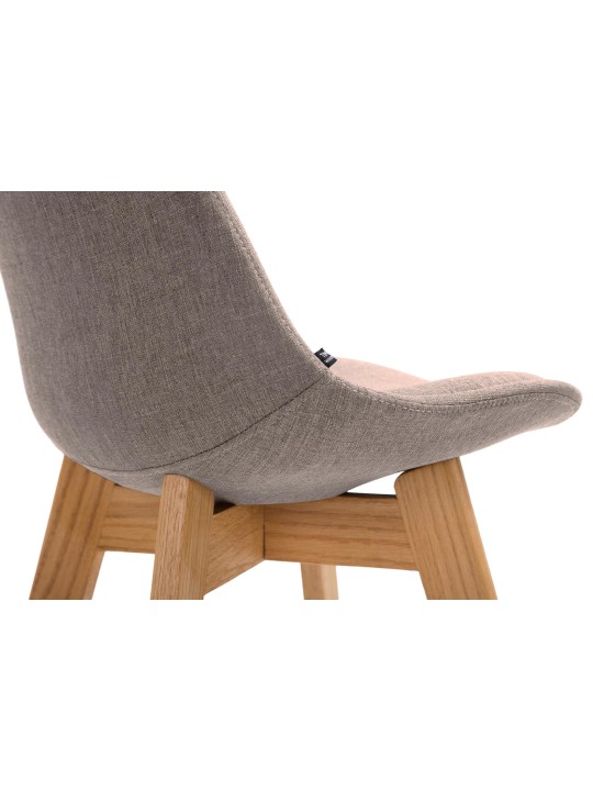 Taburete de bar Cannes tela Natura, taupe