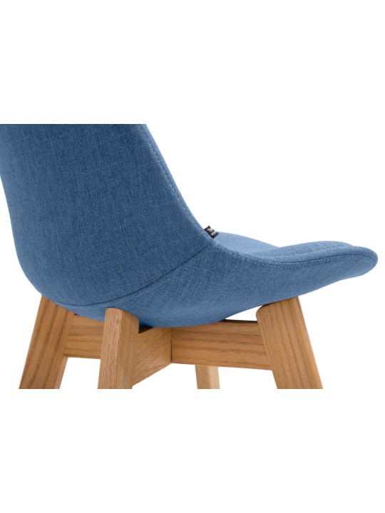 Taburete de bar Cannes tela Natura, azul