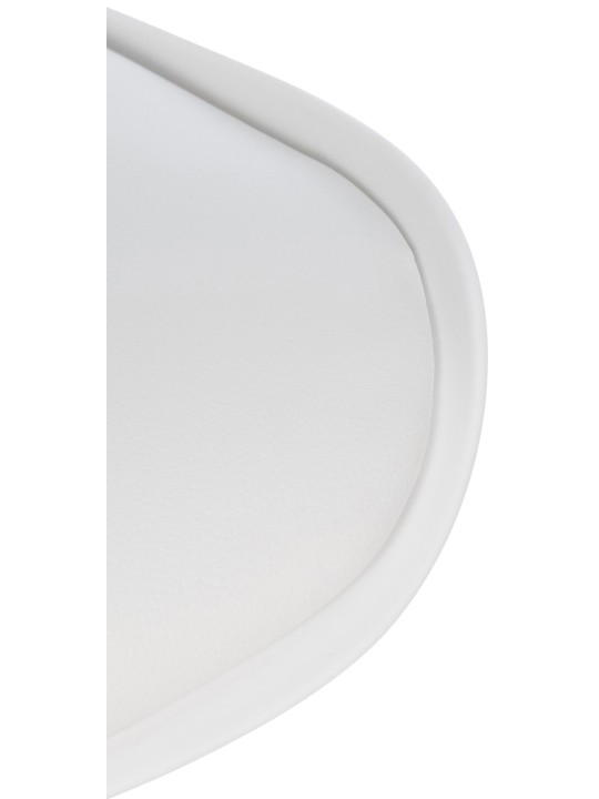 Juego de 2 taburetes de bar Gilbert plástico, blanco