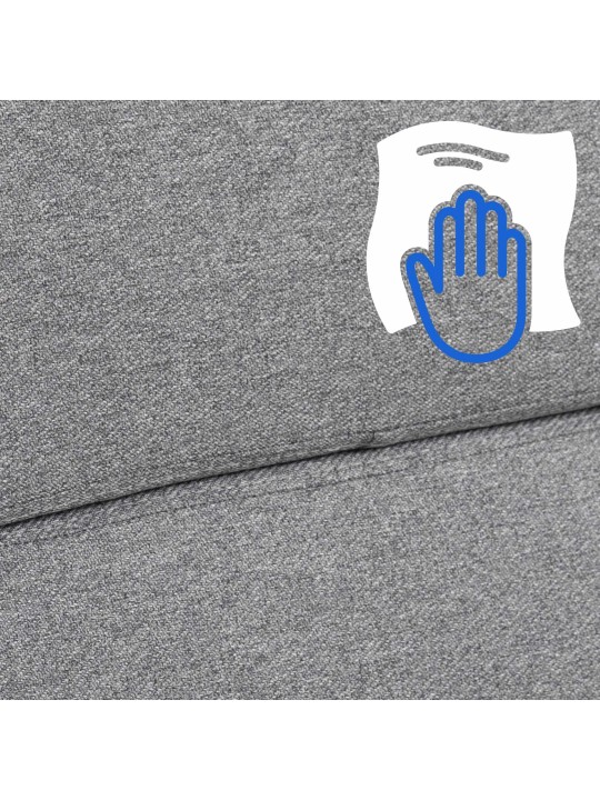 Silla de oficina Cleveland tela, gris