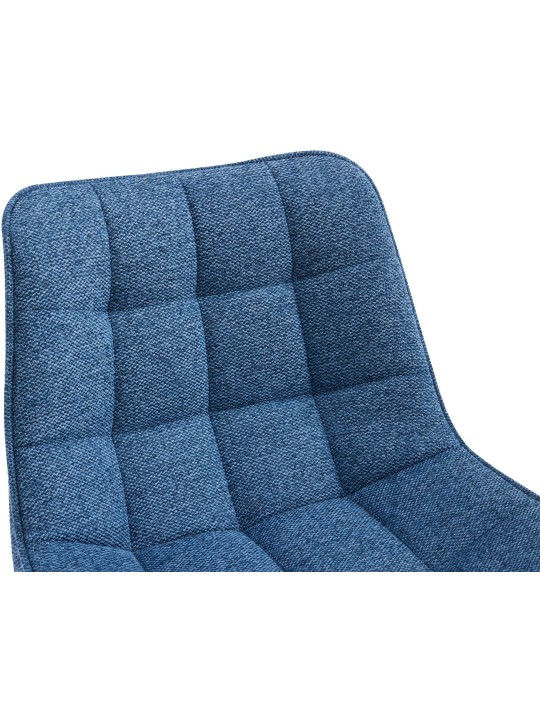 Juego de 2 taburetes de bar tela Dartford, azul