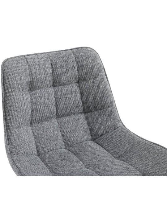 Juego de 2 taburetes de bar tela Dartford, gris