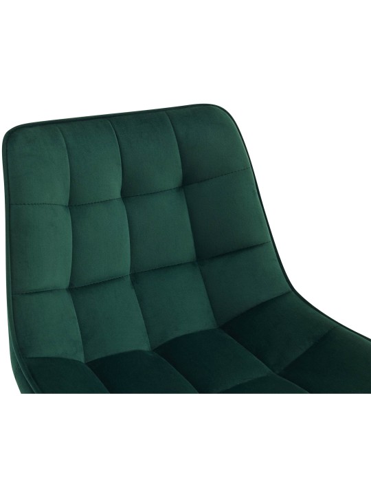 Juego de 2 taburetes de bar Dartford de terciopelo, verde