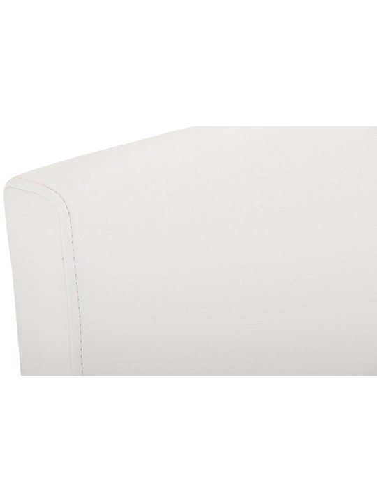 Juego de 2 taburetes de bar Paros de piel sintética, blanco