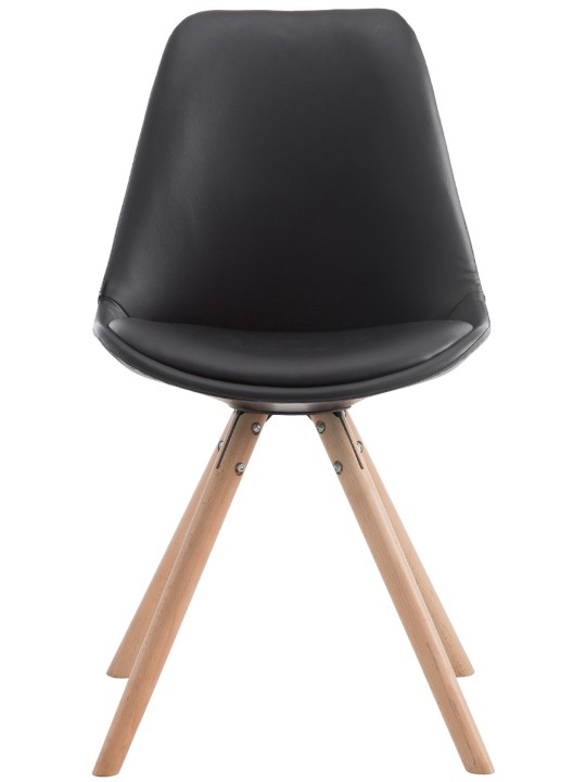 Silla de visita Laval Natura redonda, negro Silla de visita Laval Natura redonda, negro