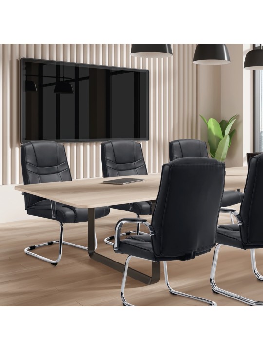 Silla de visita Atila, negro