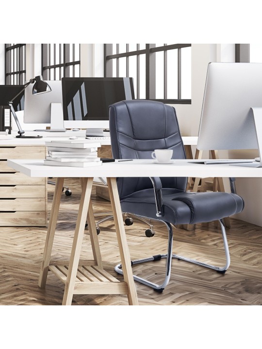 Silla de visita Atila, gris