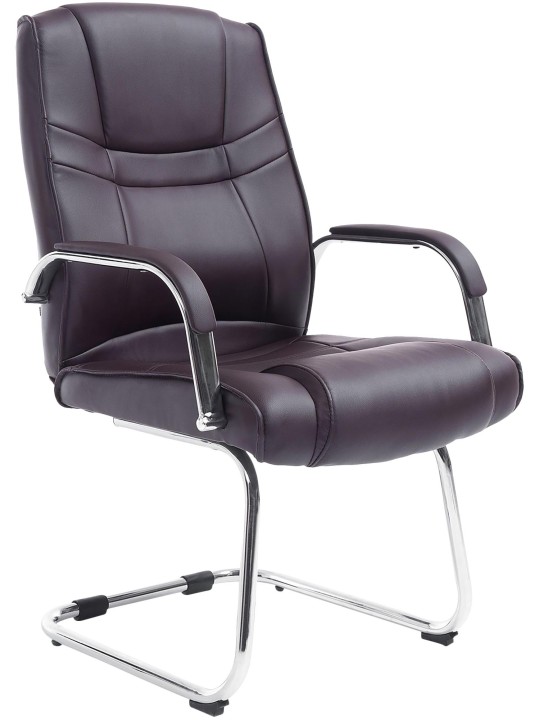 Silla de visita Atila, marrón