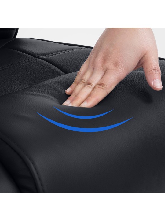 Silla de visita Atila, negro/negro