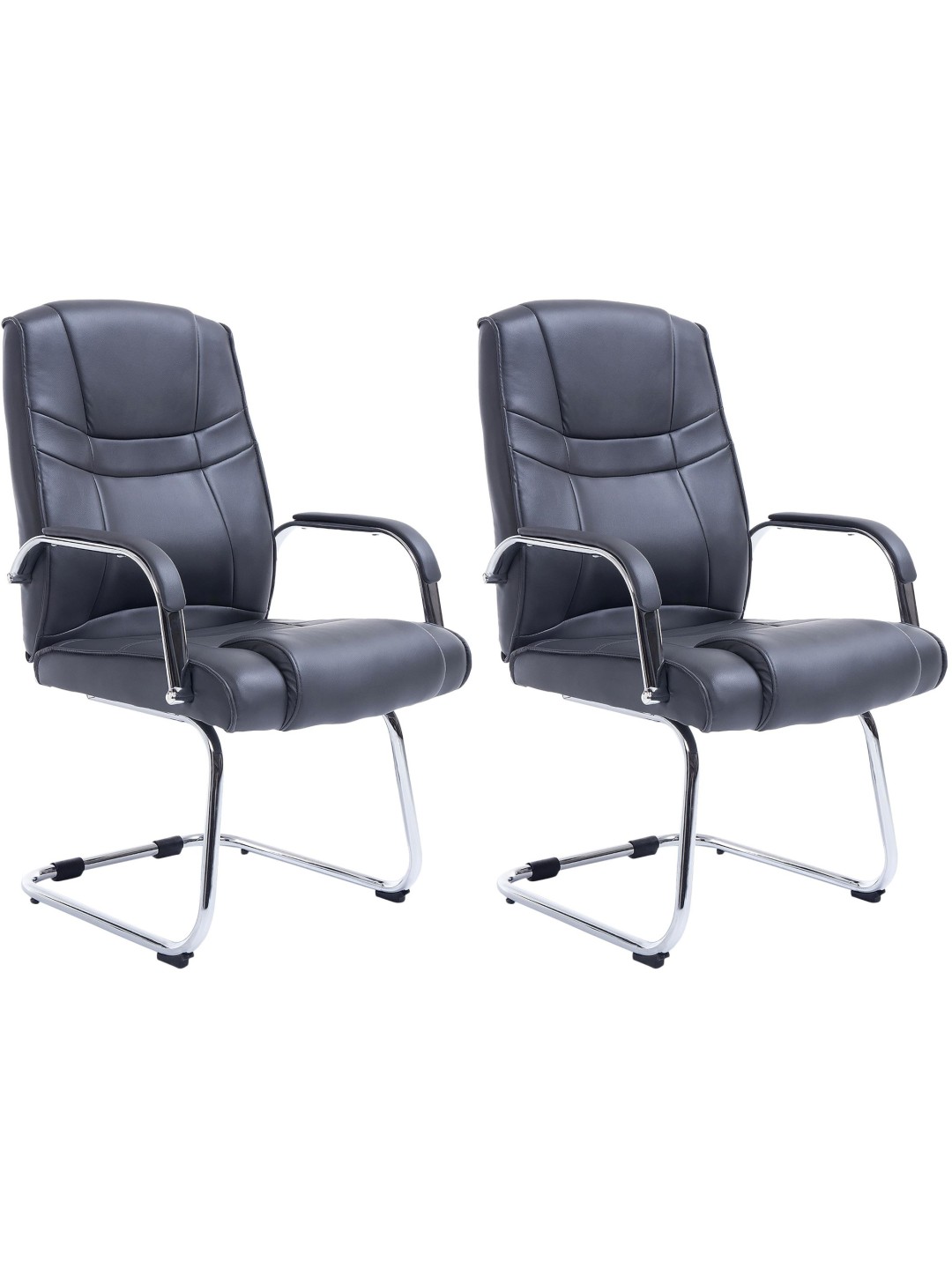 Conjunto de 2 sillas Atila, gris