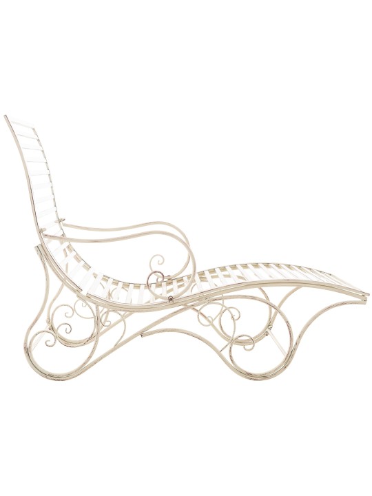 Tumbona de jardín Amiens, crema antiguo