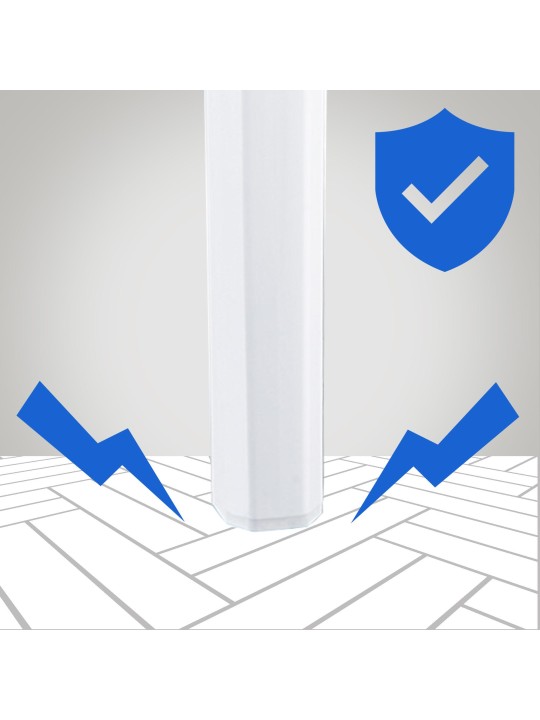 Taburete de bar Fox, blanco brillante