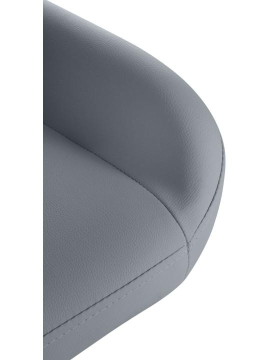 Taburete de bar Braga Piel sintética dorada, gris