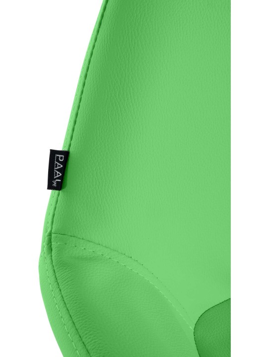 Taburete de bar Braga Piel sintética dorada, verde