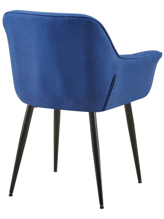 Silla de comedor tela Roseville, azul