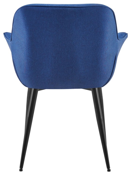 Silla de comedor tela Roseville, azul