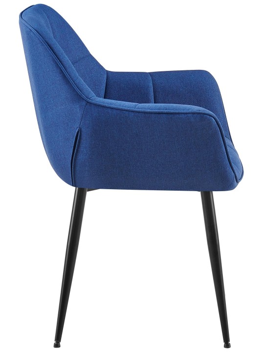 Silla de comedor tela Roseville, azul