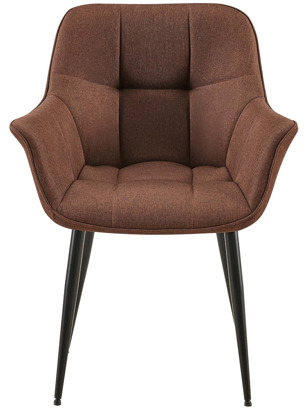 Silla de comedor tela Roseville, marrón