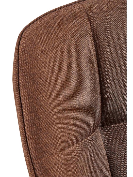 Silla de comedor tela Roseville, marrón