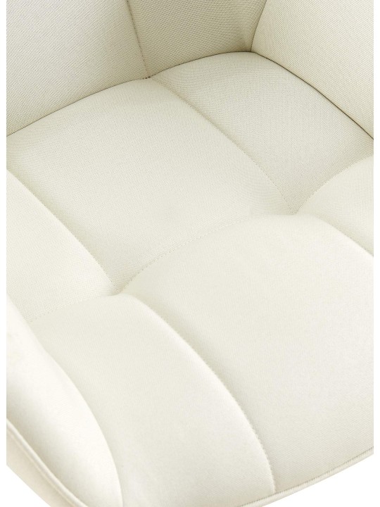 Silla de comedor tela Roseville, crema