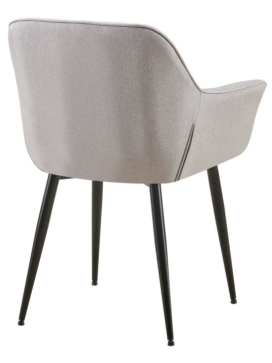 Silla de comedor tela Roseville, gris