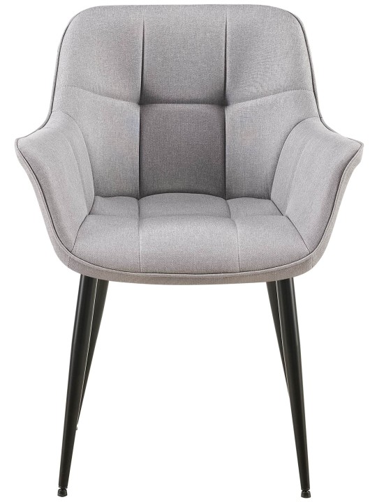 Silla de comedor tela Roseville, gris