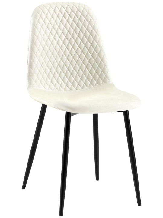 Silla Giverny tela, crema