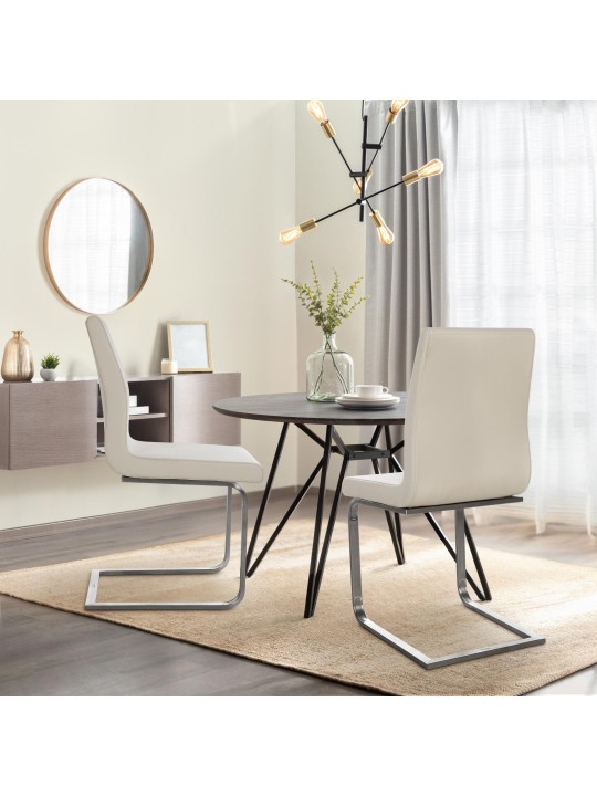 Silla de comedor Belfort, crema