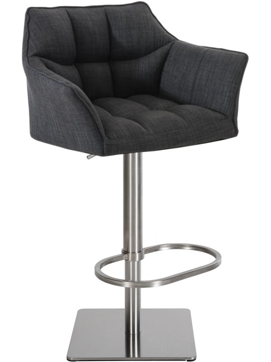 Taburete de bar Damaso E tejido, gris oscuro Taburete de bar Damaso E tejido, gris oscuro