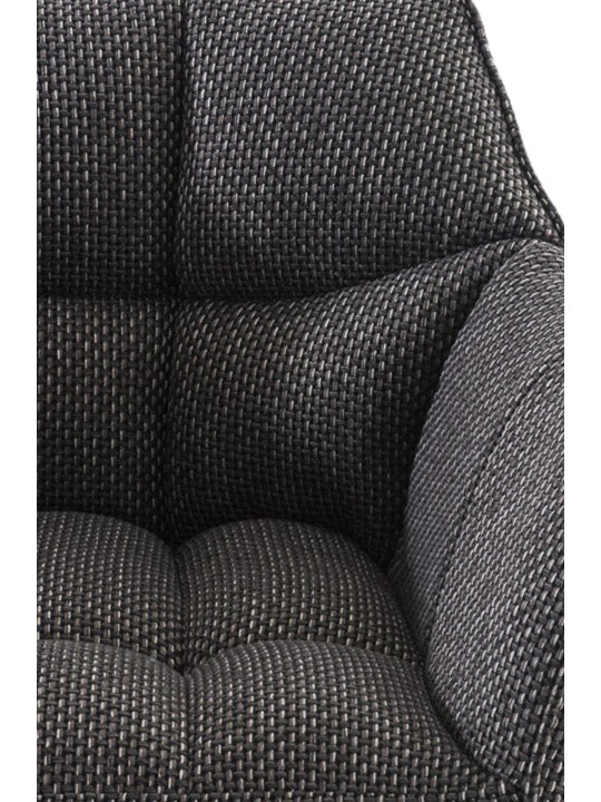 Taburete de bar Damaso E tejido, gris titanio