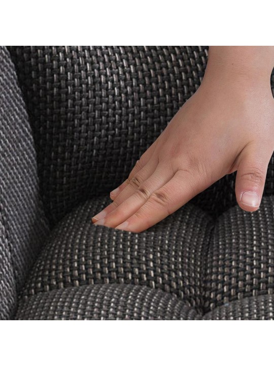 Taburete de bar Damaso E tejido, gris titanio