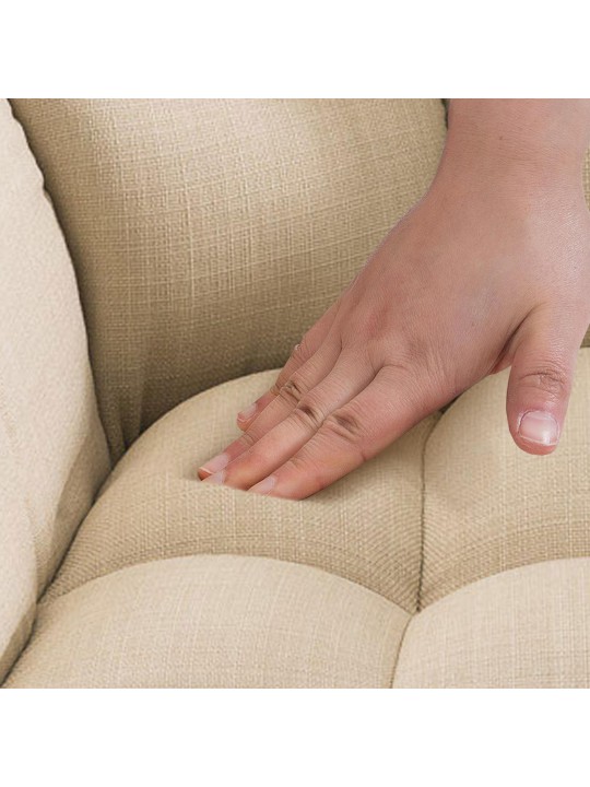 Taburete de bar Damaso W tela, crema Taburete de bar Damaso W tela, crema