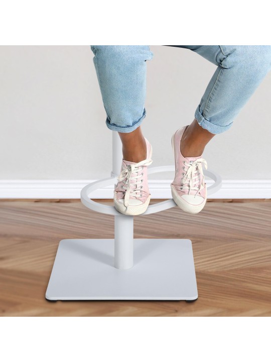 Taburete de bar Damaso W tela, gris oscuro