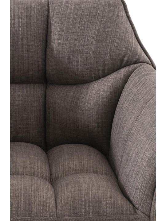 Taburete de bar Damaso W tela, gris Taburete de bar Damaso W tela, gris