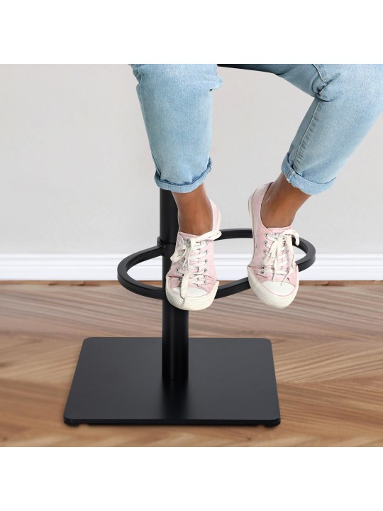 Juego de 2 taburetes de bar tela Damaso, gris